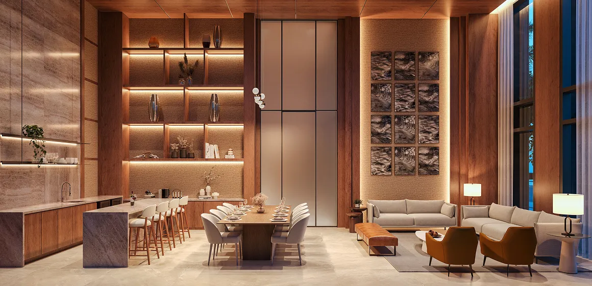 Perspectiva Ilustrada do Lounge Festas